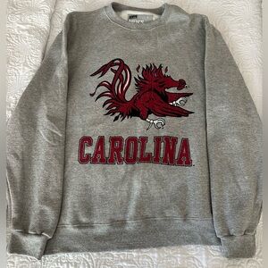 Gray South Carolina Gamecocks Crewneck Sweater